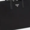 Χαρτοφύλακας από Re-Nylon και δέρμα Saffiano