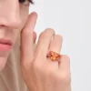 Δαχτυλίδι Couleur Vivante Solitaire – Ροζ χρυσός με κιτρίνη και μοργκανίτη Δαχτυλίδι Couleur Vivante Solitaire – Ροζ χρυσός με κιτρίνη και μοργκανίτη