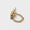 Δαχτυλίδι Eternal Gold Chain σε κίτρινο χρυσό με πράσινο χαλαζία Δαχτυλίδι Eternal Gold Chain σε κίτρινο χρυσό με πράσινο χαλαζία