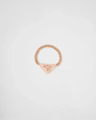 Δαχτυλίδι Eternal Gold Chain σε ροζ χρυσό με διαμάντια