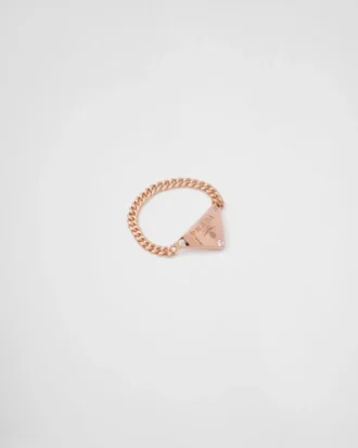 Δαχτυλίδι Eternal Gold Chain σε ροζ χρυσό με διαμάντια