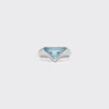 Δαχτυλίδι με λογότυπο Swiss Blue Topaz Δαχτυλίδι με λογότυπο Swiss Blue Topaz