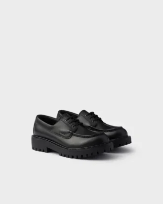 Δερμάτινα Loafers με κορδόνια