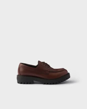 Δερμάτινα Loafers με κορδόνια