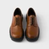 Δερμάτινα παπούτσια Derby με ανάγλυφη υφή