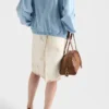 Δερμάτινη τσάντα Prada Bowling Medium με χερούλι Δερμάτινη τσάντα Prada Bowling Medium με χερούλι