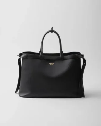 Δερμάτινη τσάντα Prada Buckle με διπλή ζώνη