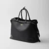 Δερμάτινη τσάντα Prada Buckle με διπλή ζώνη Δερμάτινη τσάντα Prada Buckle με διπλή ζώνη