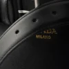 Δερμάτινη τσάντα Prada Buckle με ζώνη