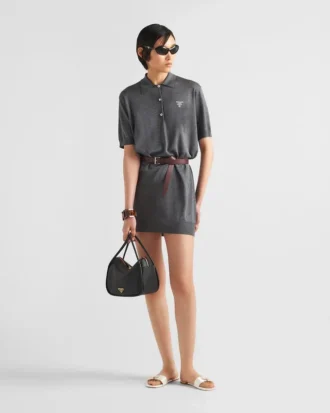 Δερμάτινη τσάντα Prada Darling