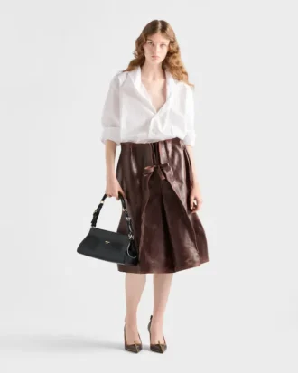 Δερμάτινη τσάντα Prada EnchaîNa Medium