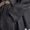 Διπλό σακάκι από καρό μάλλινο ύφασμα