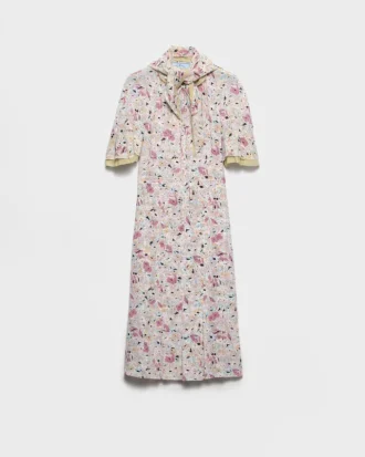 Φόρεμα από ζορζέτ με floral print