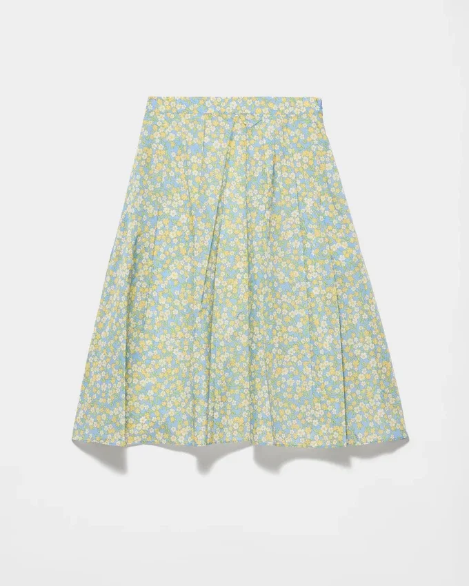 Φούστα από Re-Nylon με ολόκληρο floral μοτίβο Φούστα από Re-Nylon με ολόκληρο floral μοτίβο