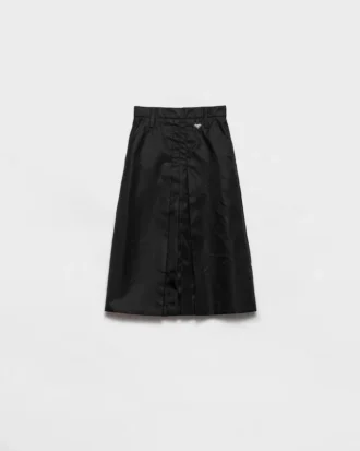 Φούστα με φαρδιά γραμμή από Re-Nylon