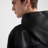 Φούτερ με κουκούλα από βαμβακερό φλις και Re-Nylon Φούτερ με κουκούλα από βαμβακερό φλις και Re-Nylon