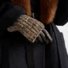 Γάντια από δέρμα Nappa και πλεκτό Malange Γάντια από δέρμα Nappa και πλεκτό Malange