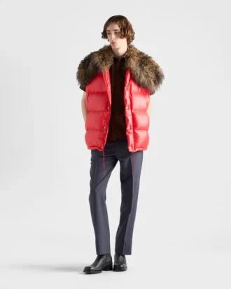 Γιλέκο από Re-Nylon και Shearling Γιλέκο από Re-Nylon και Shearling