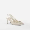 Γόβες Slingback από δέρμα Saffiano Γόβες Slingback από δέρμα Saffiano