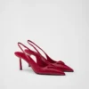 Γόβες Slingback από δέρμα Saffiano Γόβες Slingback από δέρμα Saffiano