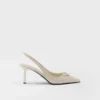 Γόβες Slingback από δέρμα Saffiano Γόβες Slingback από δέρμα Saffiano
