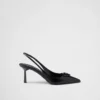 Γόβες Slingback από δέρμα Saffiano Γόβες Slingback από δέρμα Saffiano