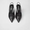 Γόβες Slingback από δέρμα Saffiano Γόβες Slingback από δέρμα Saffiano
