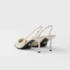 Γόβες Slingback από δέρμα Saffiano Γόβες Slingback από δέρμα Saffiano