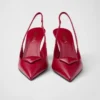 Γόβες Slingback από δέρμα Saffiano Γόβες Slingback από δέρμα Saffiano