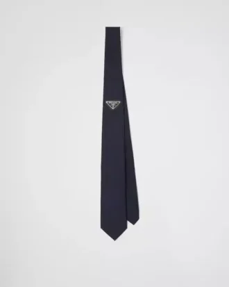 Γραβάτα από γκαμπαρντίνη Re-Nylon