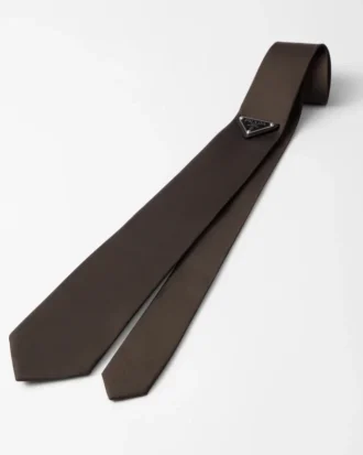 Γραβάτα από γκαμπαρντίνη Re-Nylon