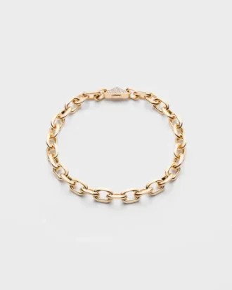 Κολιέ Eternal Gold Chain σε κίτρινο χρυσό με διαμάντια