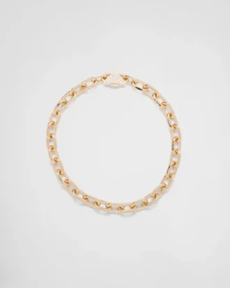 Κολιέ Eternal Gold Chain σε κίτρινο χρυσό με διαμάντια