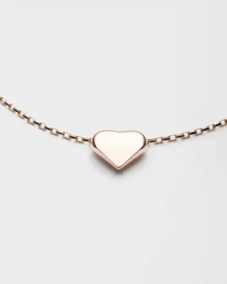 Κολιέ Eternal Gold Nano Heart σε ροζ χρυσό