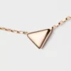 Κολιέ Eternal Gold σε ροζ χρυσό με μενταγιόν Nano Triangle Κολιέ Eternal Gold σε ροζ χρυσό με μενταγιόν Nano Triangle