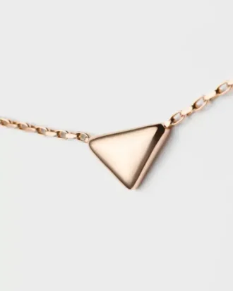 Κολιέ Eternal Gold σε ροζ χρυσό με μενταγιόν Nano Triangle Κολιέ Eternal Gold σε ροζ χρυσό με μενταγιόν Nano Triangle