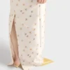 Μακρύ φόρεμα από μετάξι και μαλλί με floral print Μακρύ φόρεμα από μετάξι και μαλλί με floral print
