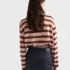 Μακρυμάνικο T-shirt από βαμβάκι Lisle με τύπωμα Bayadere Μακρυμάνικο T-shirt από βαμβάκι Lisle με τύπωμα Bayadere