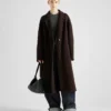 Μεγάλη δερμάτινη τσάντα ώμου Prada Aimae Μεγάλη δερμάτινη τσάντα ώμου Prada Aimae