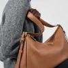 Μεγάλη δερμάτινη τσάντα ώμου Prada Aimae Μεγάλη δερμάτινη τσάντα ώμου Prada Aimae