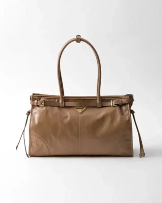 Μεγάλη δερμάτινη τσάντα Prada Bonnie