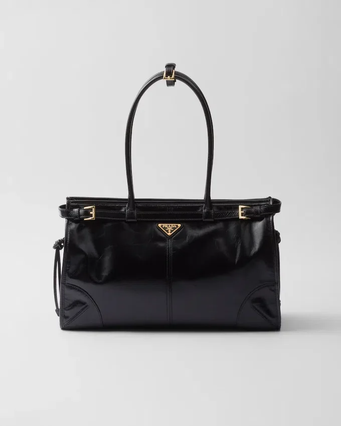 Μεγάλη δερμάτινη τσάντα Prada Bonnie Μεγάλη δερμάτινη τσάντα Prada Bonnie