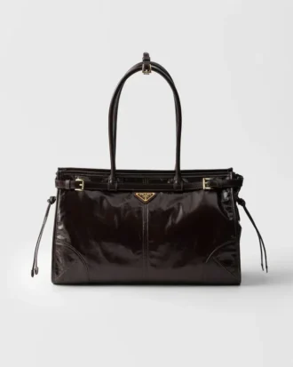 Μεγάλη δερμάτινη τσάντα Prada Bonnie