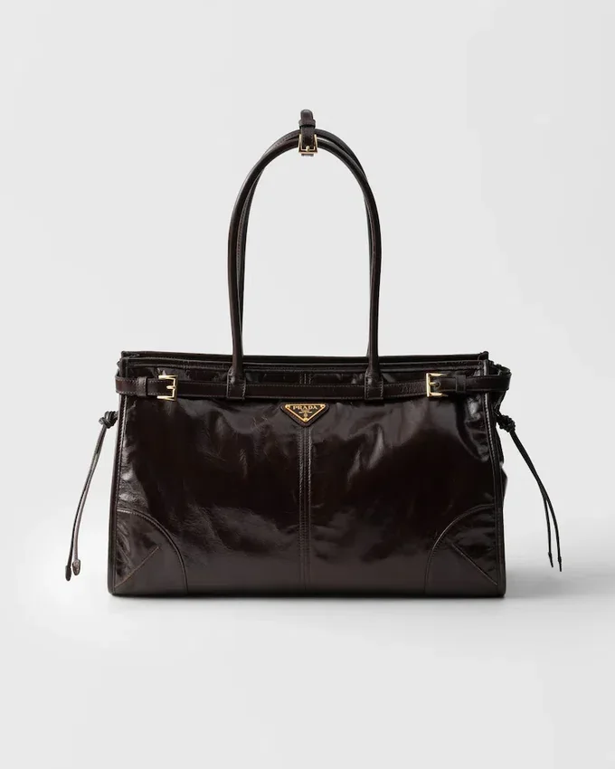 Μεγάλη δερμάτινη τσάντα Prada Bonnie Μεγάλη δερμάτινη τσάντα Prada Bonnie