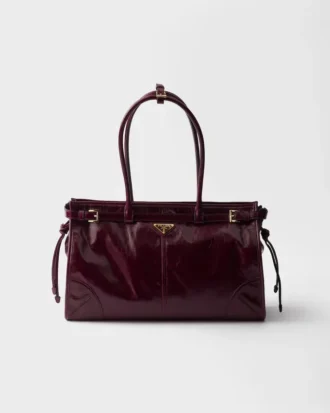 Μεγάλη δερμάτινη τσάντα Prada Bonnie