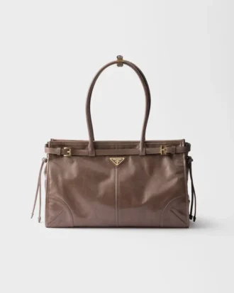 Μεγάλη δερμάτινη τσάντα Prada Bonnie