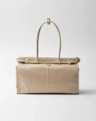 Μεγάλη δερμάτινη τσάντα Prada Bonnie