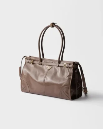 Μεγάλη δερμάτινη τσάντα Prada Bonnie