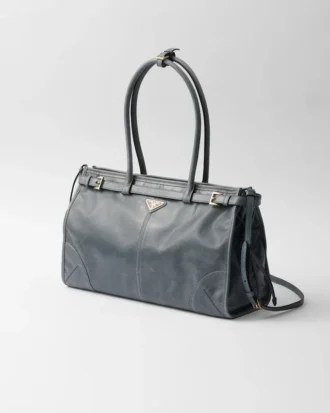 Μεγάλη δερμάτινη τσάντα Prada Bonnie