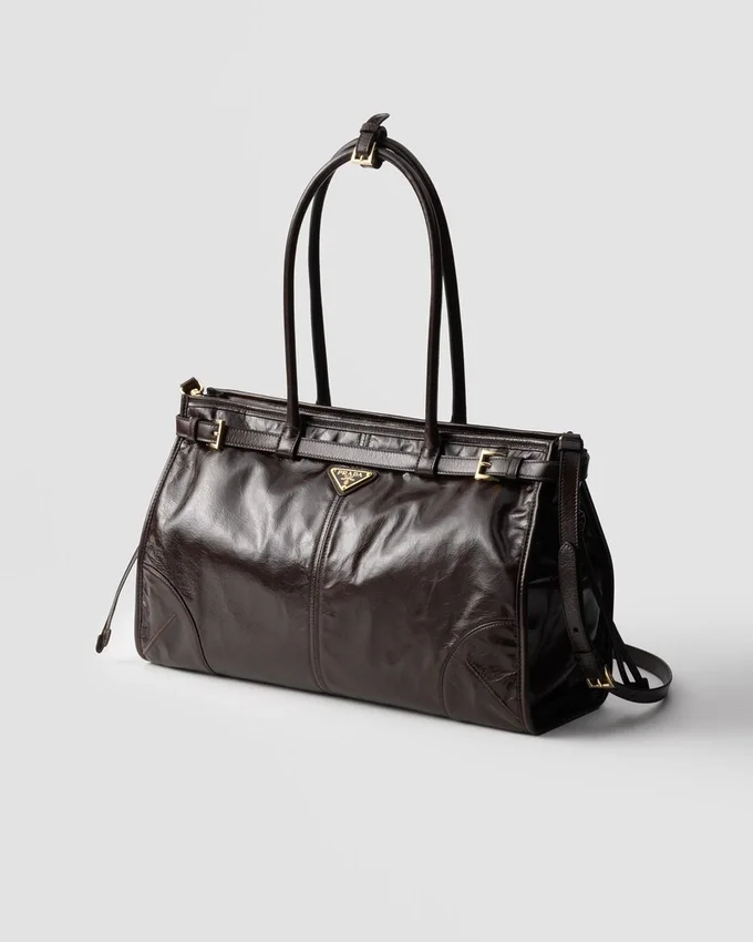 Μεγάλη δερμάτινη τσάντα Prada Bonnie Μεγάλη δερμάτινη τσάντα Prada Bonnie